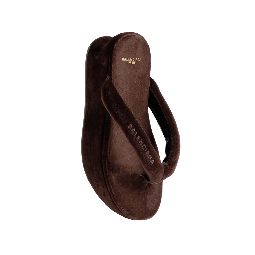 Balenciaga Gaeta Thong In Moka