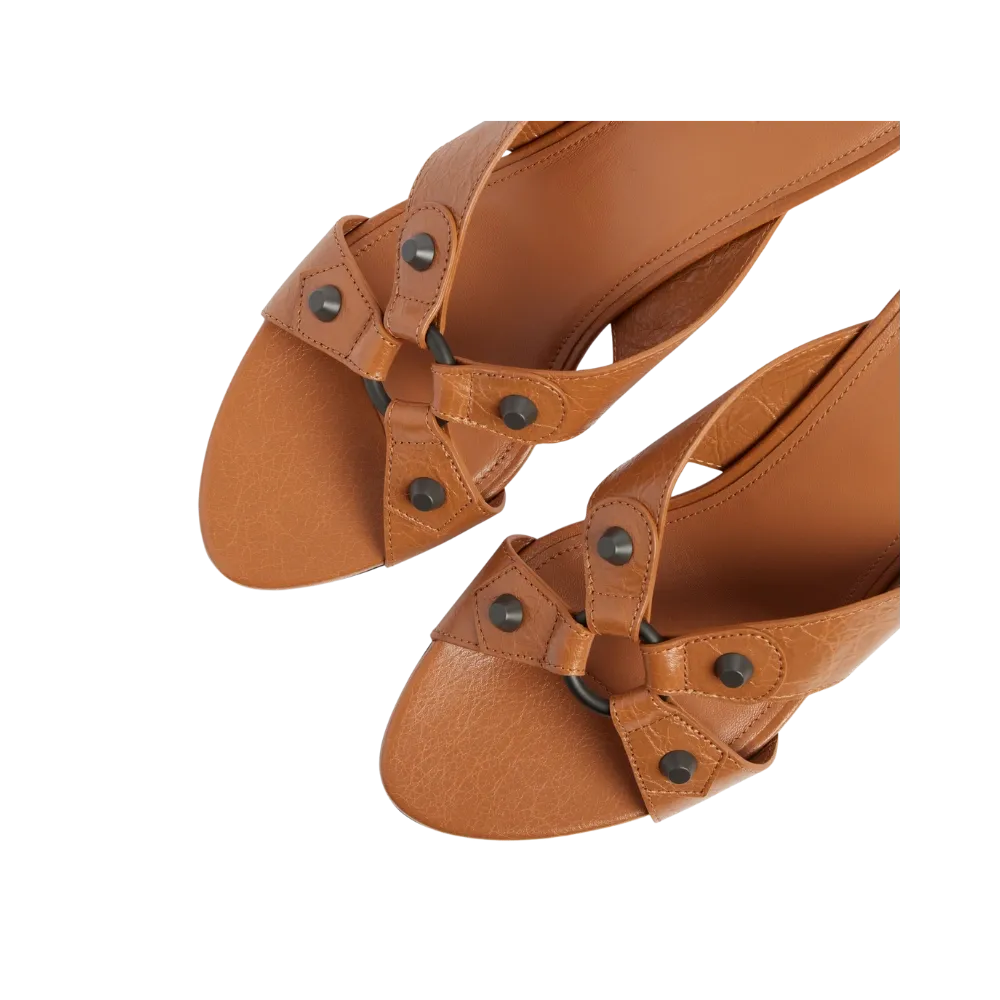 Balenciaga City Sandal In Camel