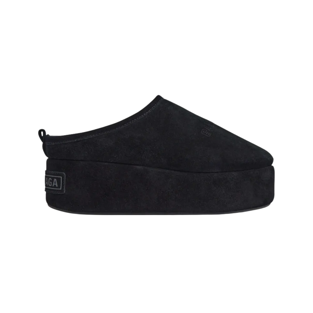 Balenciaga Alaska Soft Platform Mule In Black