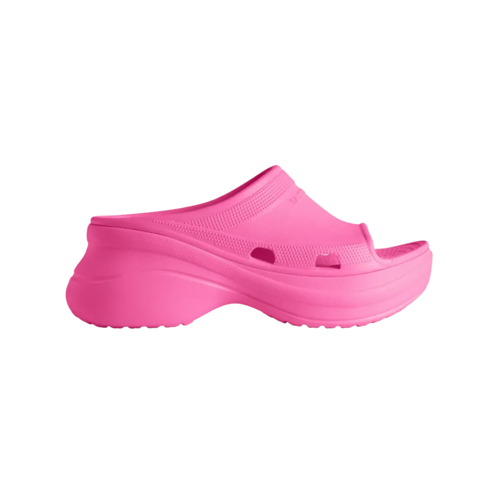 Balenciaga Pool Crocs Slide Sandal In Pink