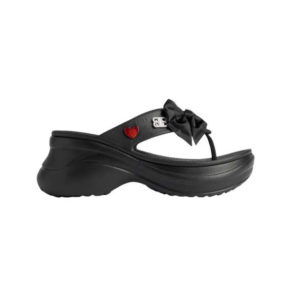 Balenciaga Crocs Thong Jibbitz In Black