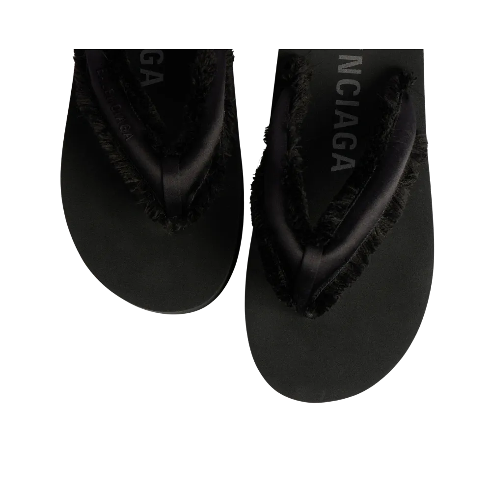 Balenciaga Jet Lag Thong In Black