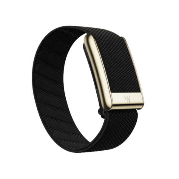 Whoop 5.0 Peak / MG Superknit Luxe Obsidian with Gold Band (12 Month Subscription Included)