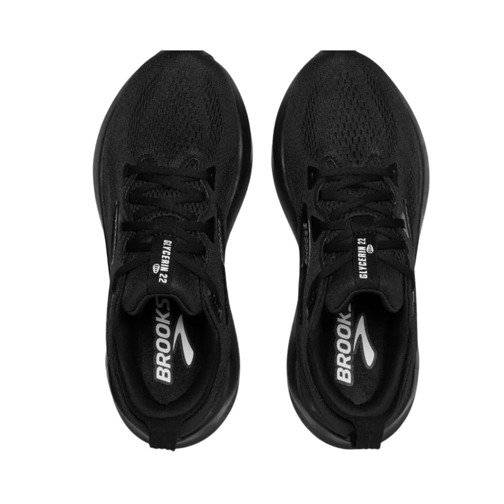 Brooks Glycerin 22 Black Black Ebony