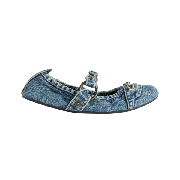 Balenciaga City Ballerina In Blue