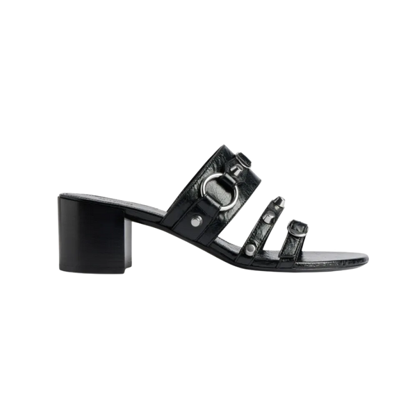 Balenciaga City Sandal In Black