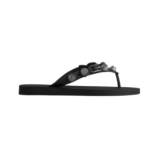 Balenciaga Cagole Thong Sandal In Black