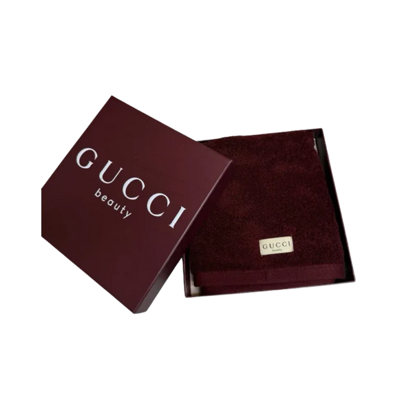 Gucci Beauty Maroon Hand Towel Gift With Purchase Novelty