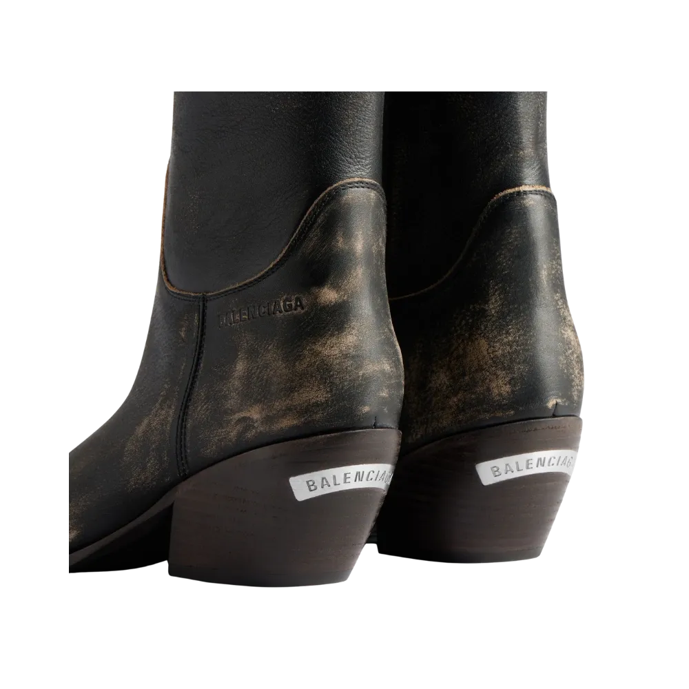 Balenciaga Memphis Bootie In Black
