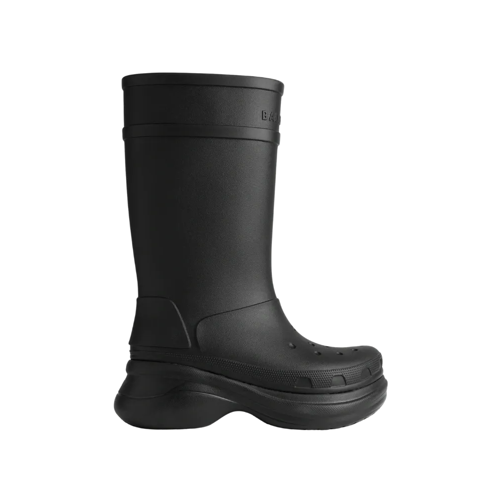 Balenciaga Crocs Boot In Black