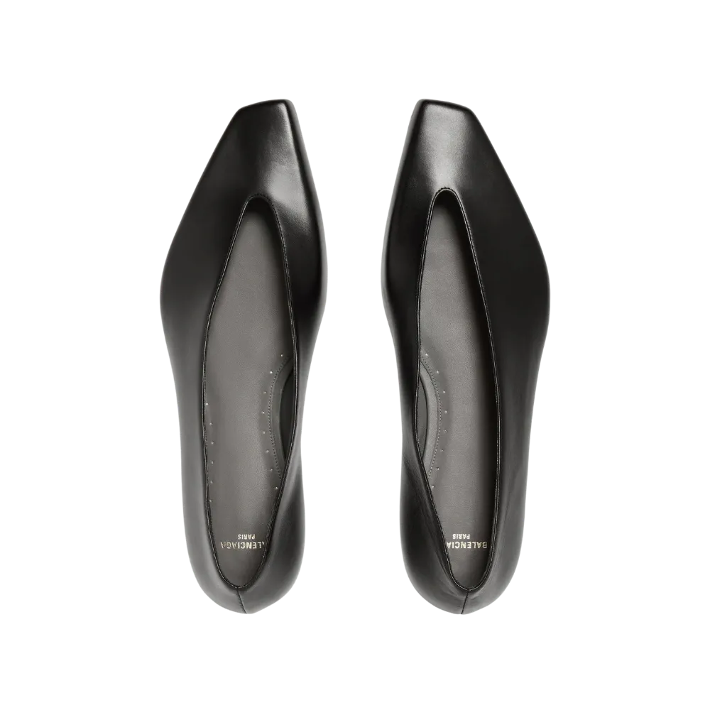 Balenciaga Duchesse Ballerina Flat In Black