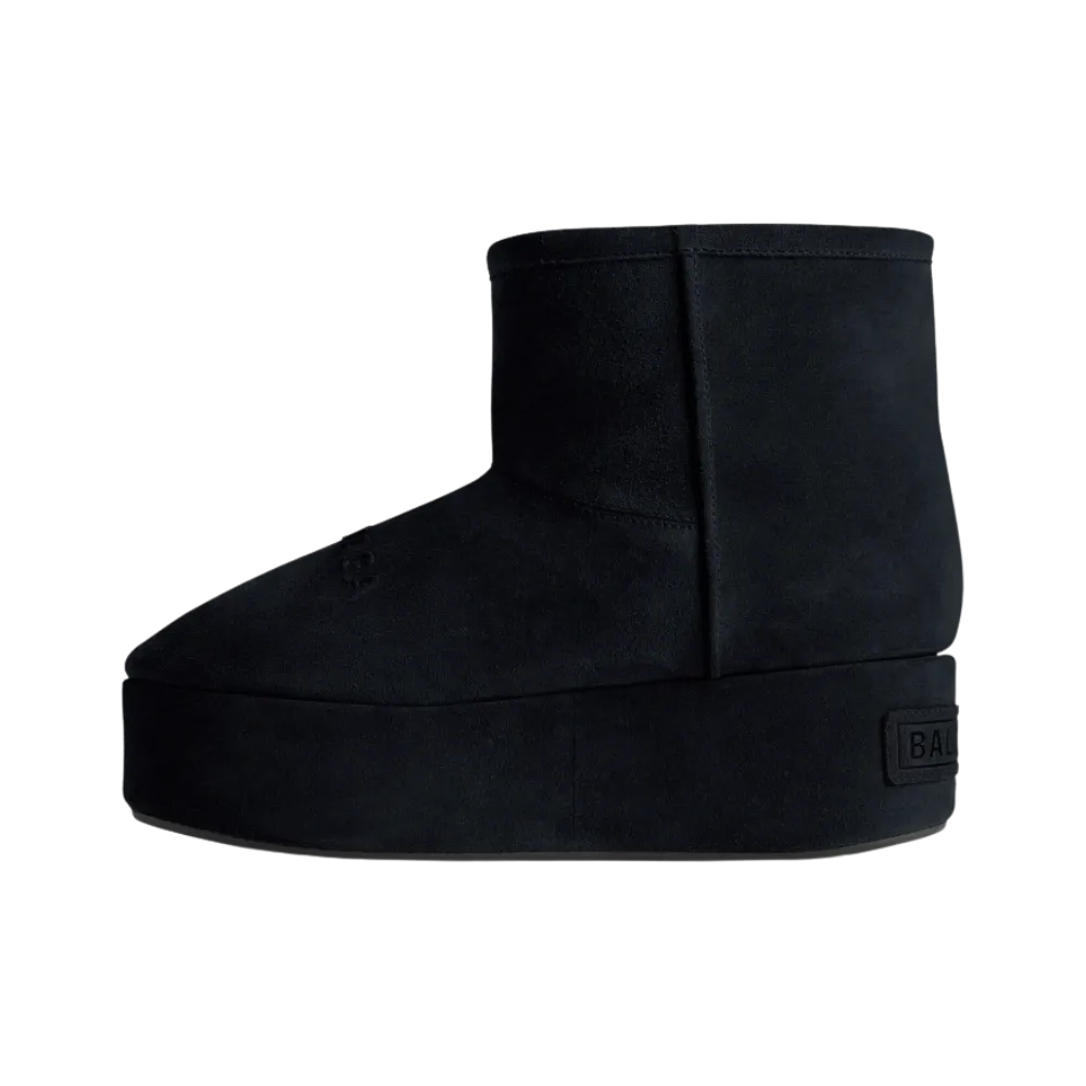 Balenciaga Alaska Platform Bootie In Black