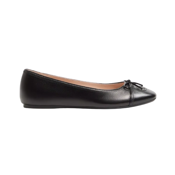 Valentino VLogo Signature Ballerina In Nappa 05mm Black