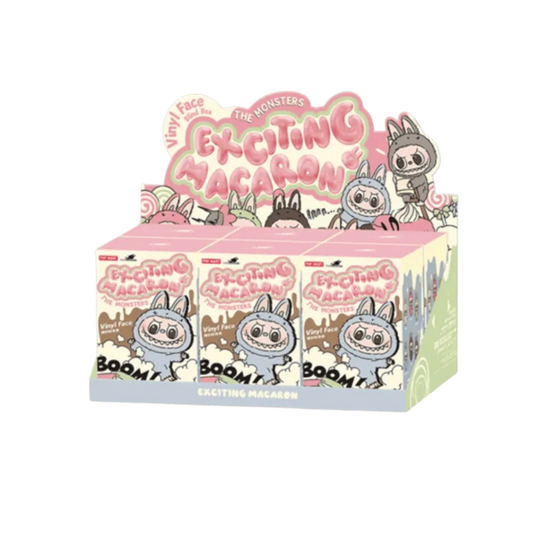 Pop Mart Labubu The Monsters Tasty Macarons Vinyl Face Sealed Case (6 Blind Boxes)