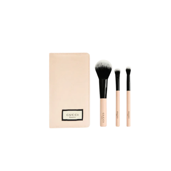 Gucci Makeup Pink Makeup Brushes, 3 Pcs