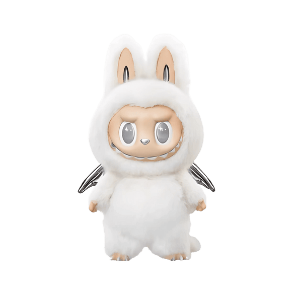 Pop Mart The Monsters Labubu Zimomo Angel in Clouds Figure + Tote Bag