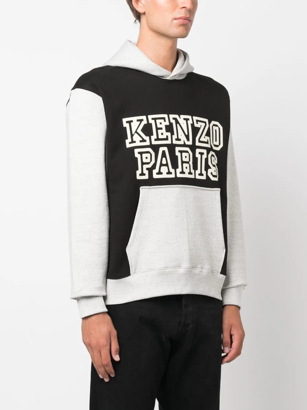 Kenzo Kenzo Colour-Block Stretch-Cotton Hoodie
