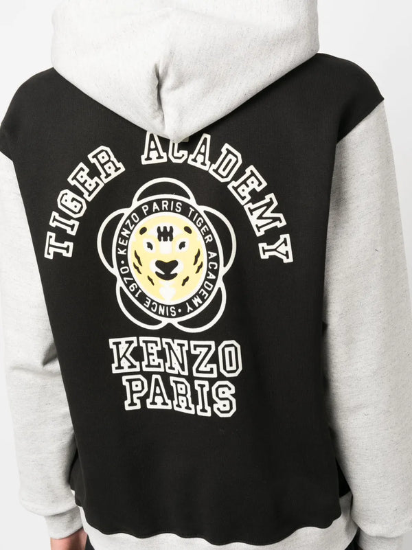 Kenzo Kenzo Colour-Block Stretch-Cotton Hoodie