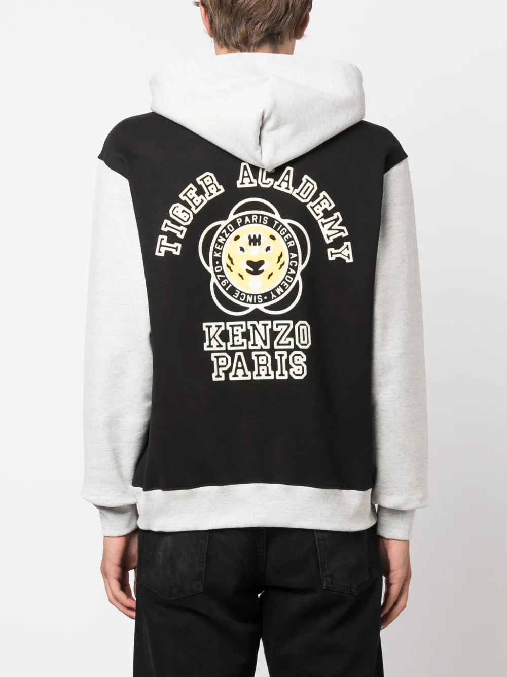 Kenzo Kenzo Colour-Block Stretch-Cotton Hoodie