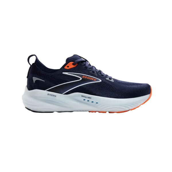 Brooks Glycerin 22 Peacoat Blue Ribbon Orange