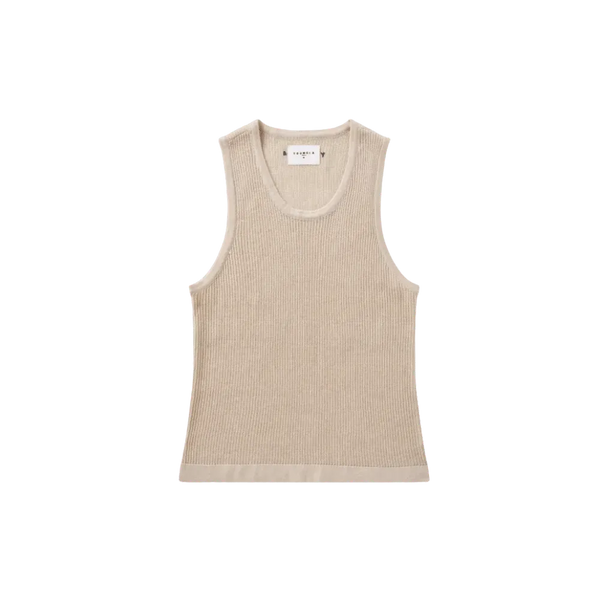 Young LA Crochet Tanks Tan