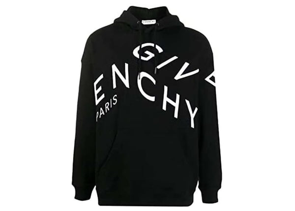 Givenchy Givenchy Refracted Embroidered Logo Hoodie Black/White