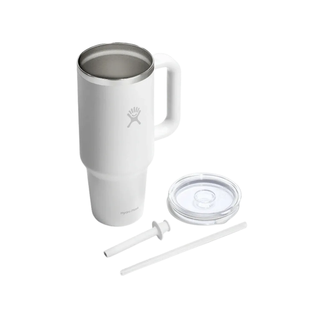 Hydro Flask 24 oz Travel White-Clear