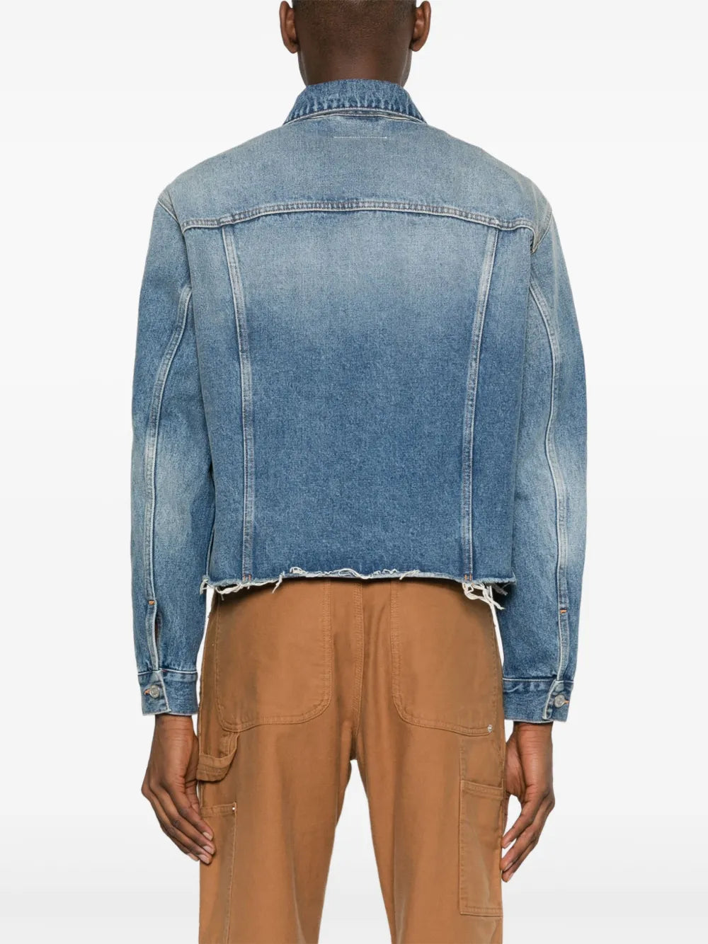 Mm6 Maison Margiela Mm6 Maison Margiela Raw-Cut Denim Jacket