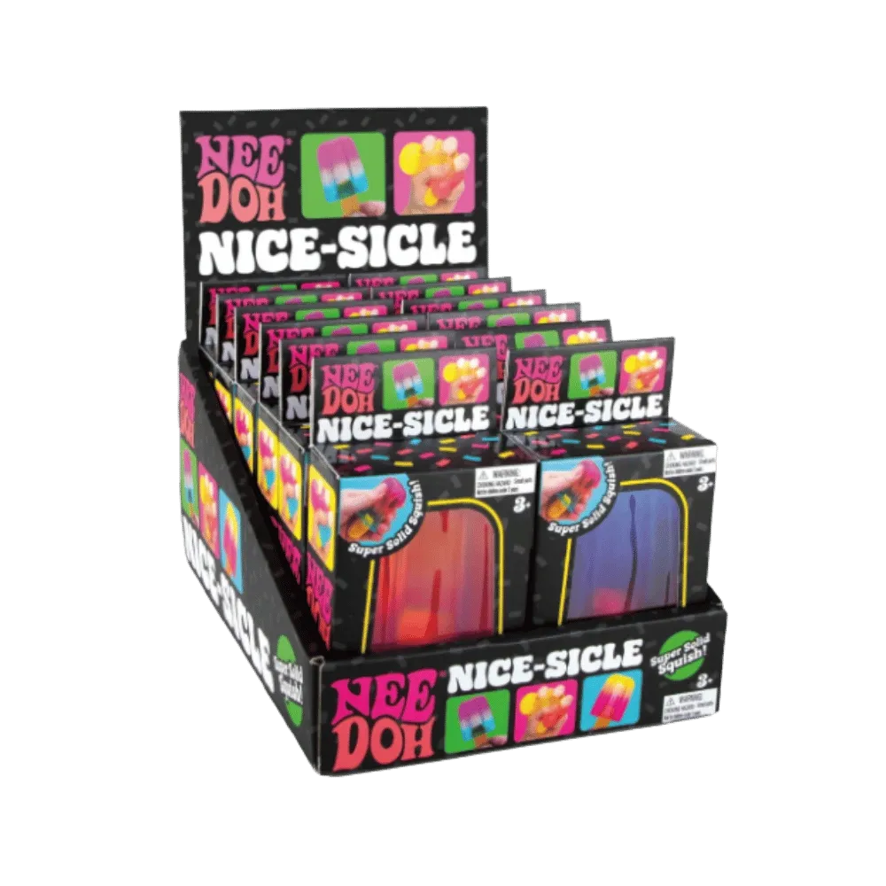 NeeDoh Nice-sicle Popsicle Squishy Fidget Toy Red