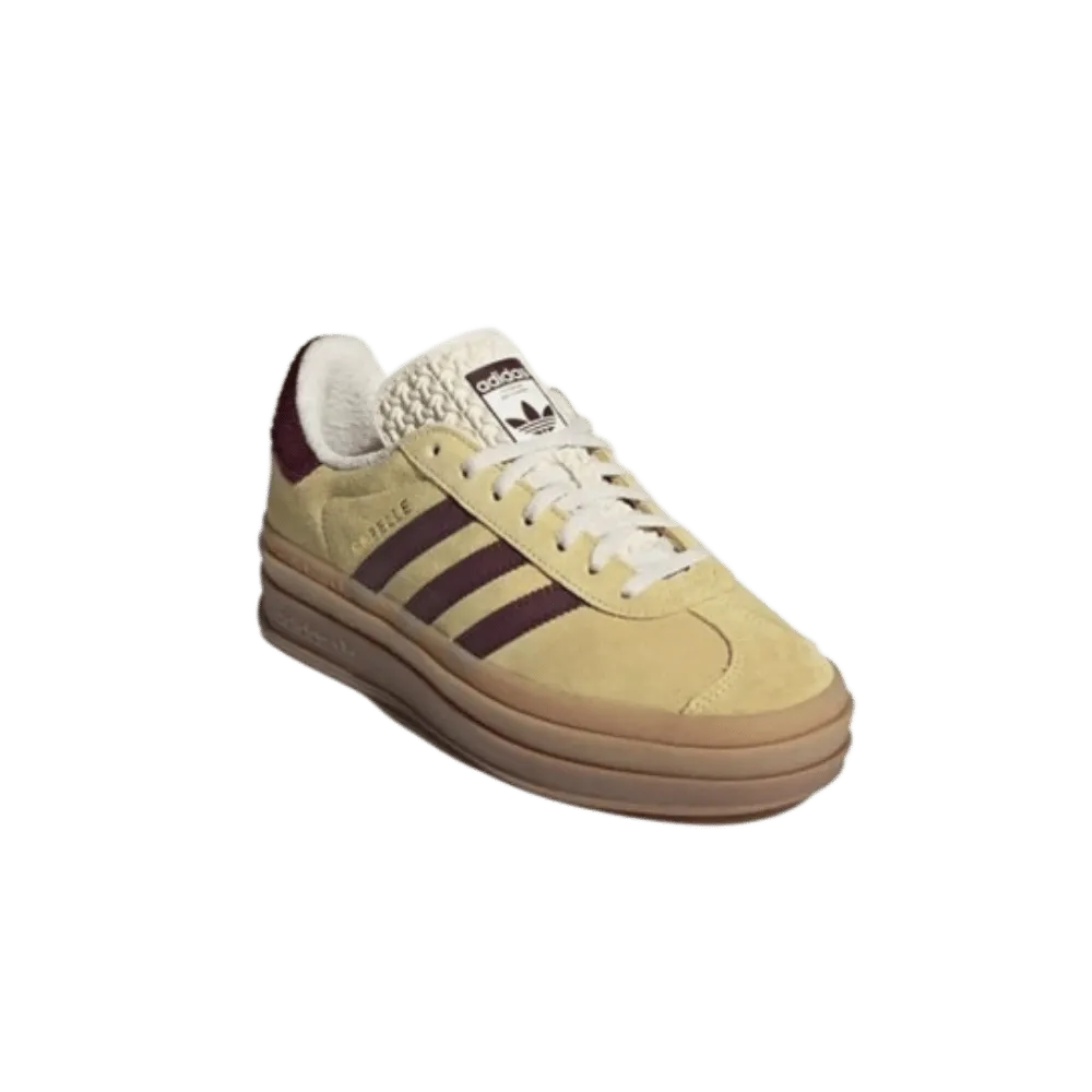 Adidas Gazelle Bold 'Almost Yellow Maroon'