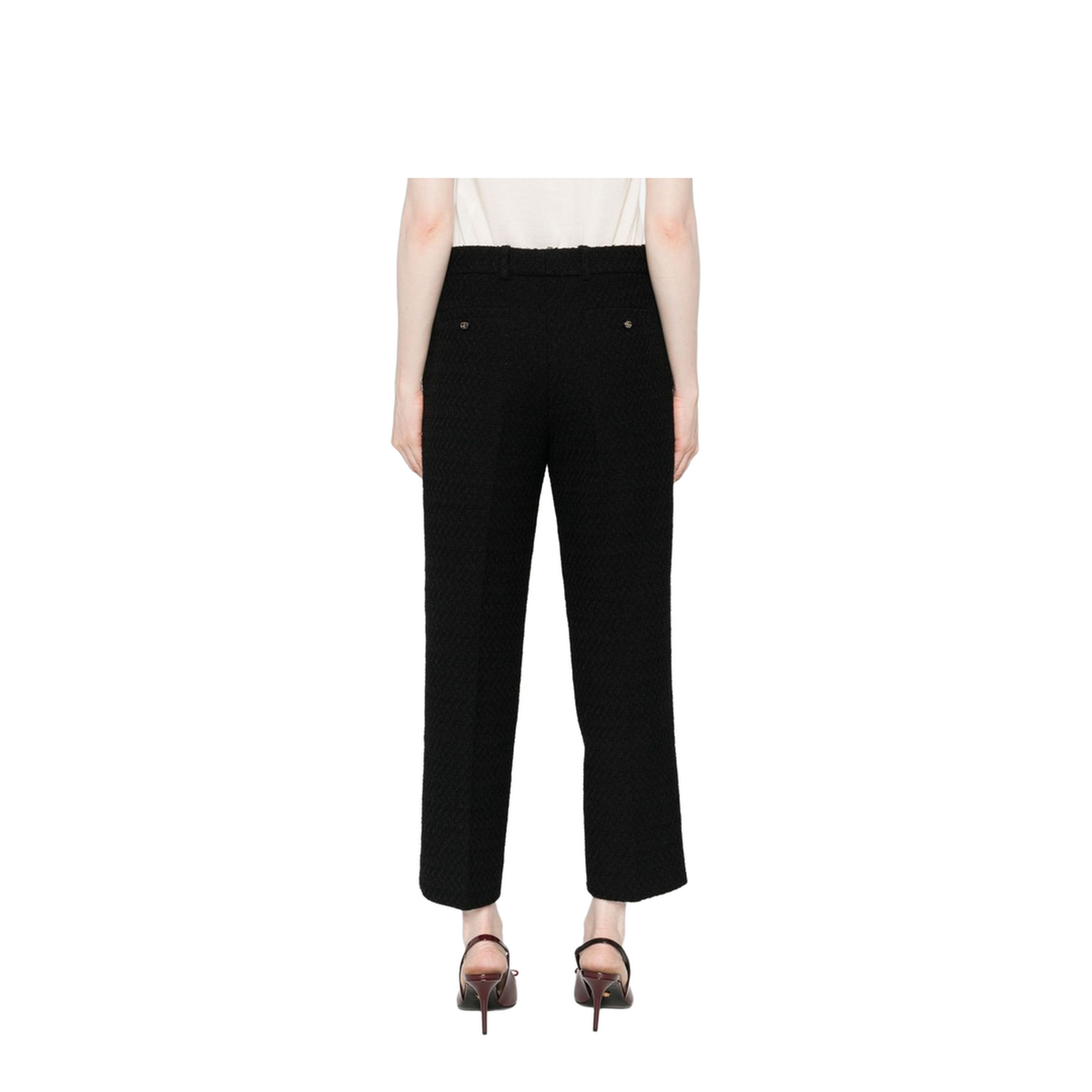 Gucci Wool Tweed Trousers