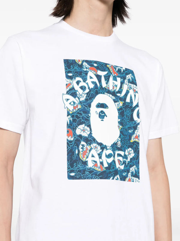 A Bathing Ape® A Bathing Ape® Japanese Tattoo Camo On College T-Shirt