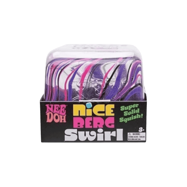 NeeDoh Jumbo Swirl Nice Berg Squishy Fidget Toy Purple