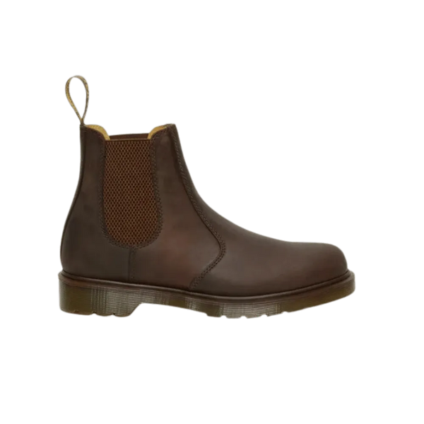 Dr Martens 2976 Crazy Horse Leather Chelsea Boots Brown