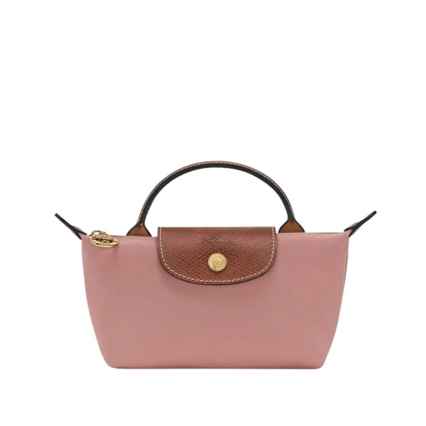Longchamp Le Pliage Original Pouch with handle Pink Tea - Recycled canvas