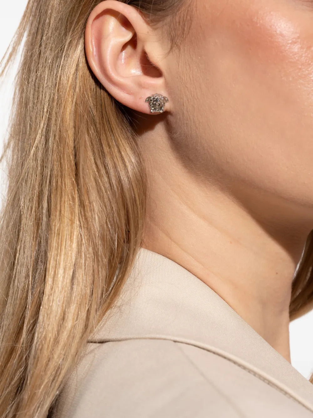 Versace metal earrings