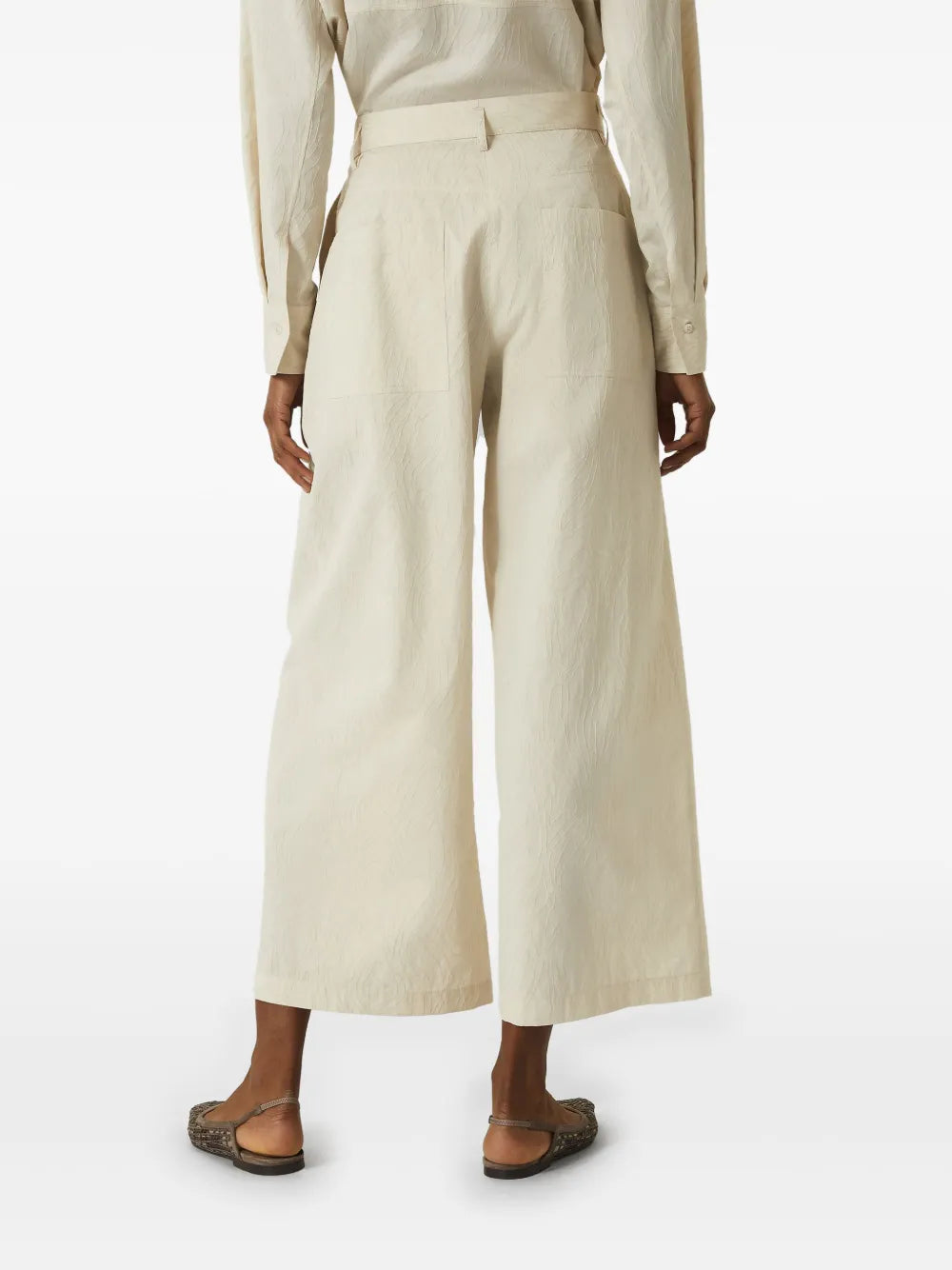 Balenciaga wide-leg cropped trousers