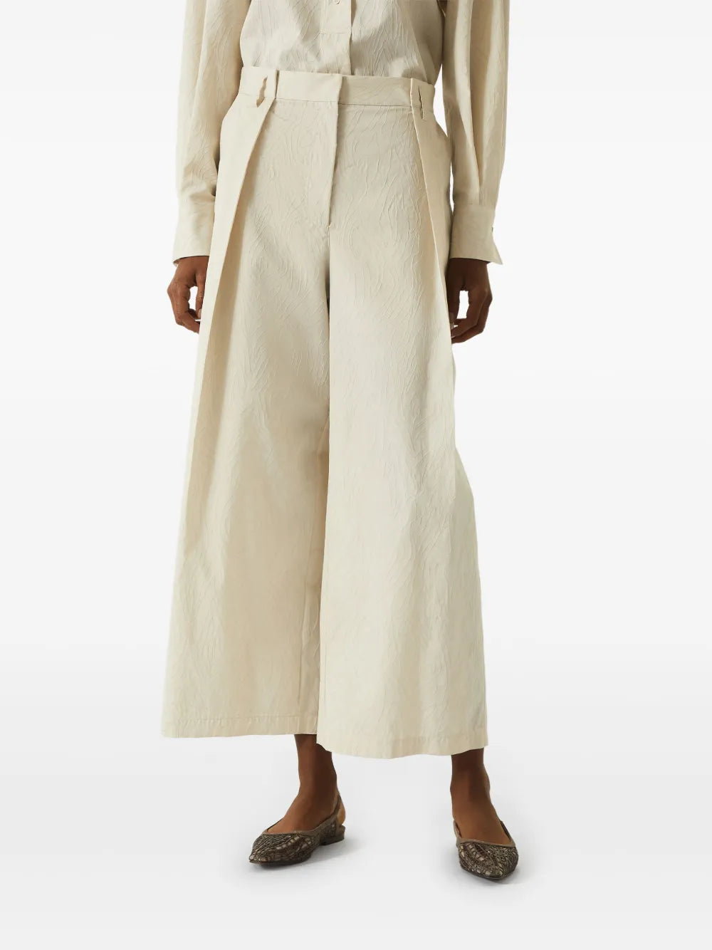 Balenciaga wide-leg cropped trousers