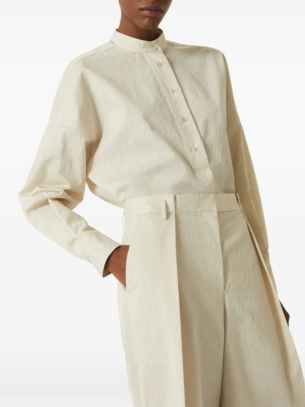 Balenciaga wide-leg cropped trousers