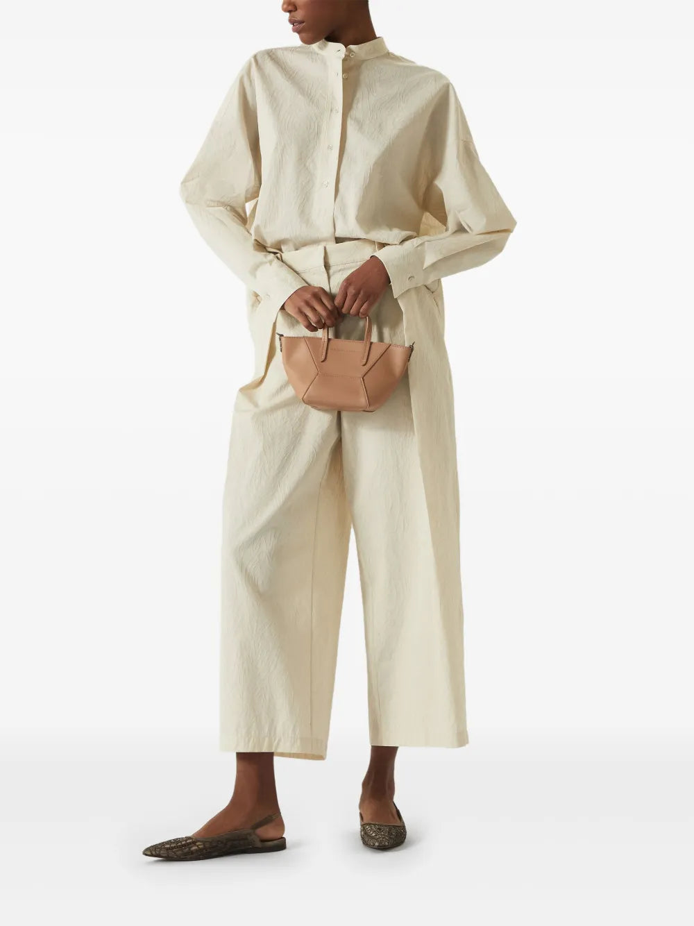 Balenciaga wide-leg cropped trousers