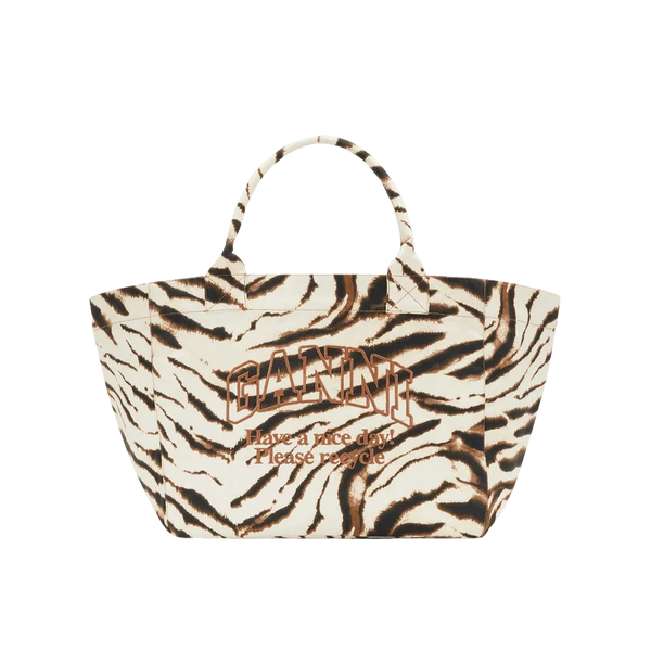 Ganni Tote XXL in Zebra