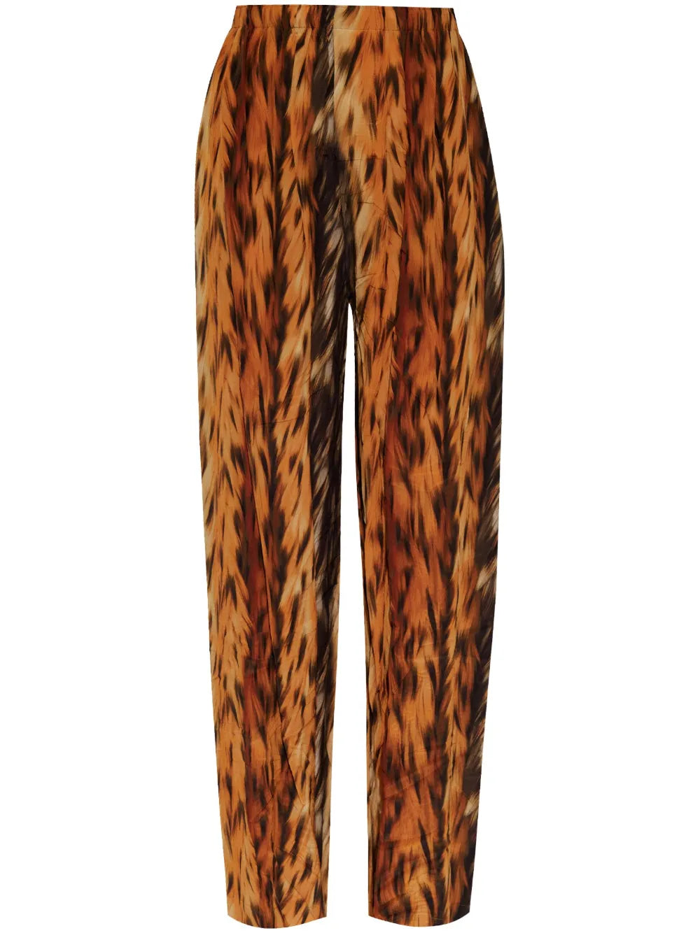Balenciaga printed straight trousers