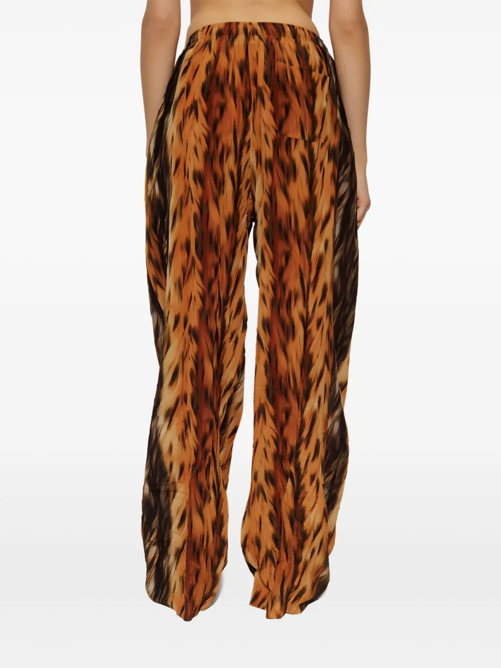 Balenciaga printed straight trousers