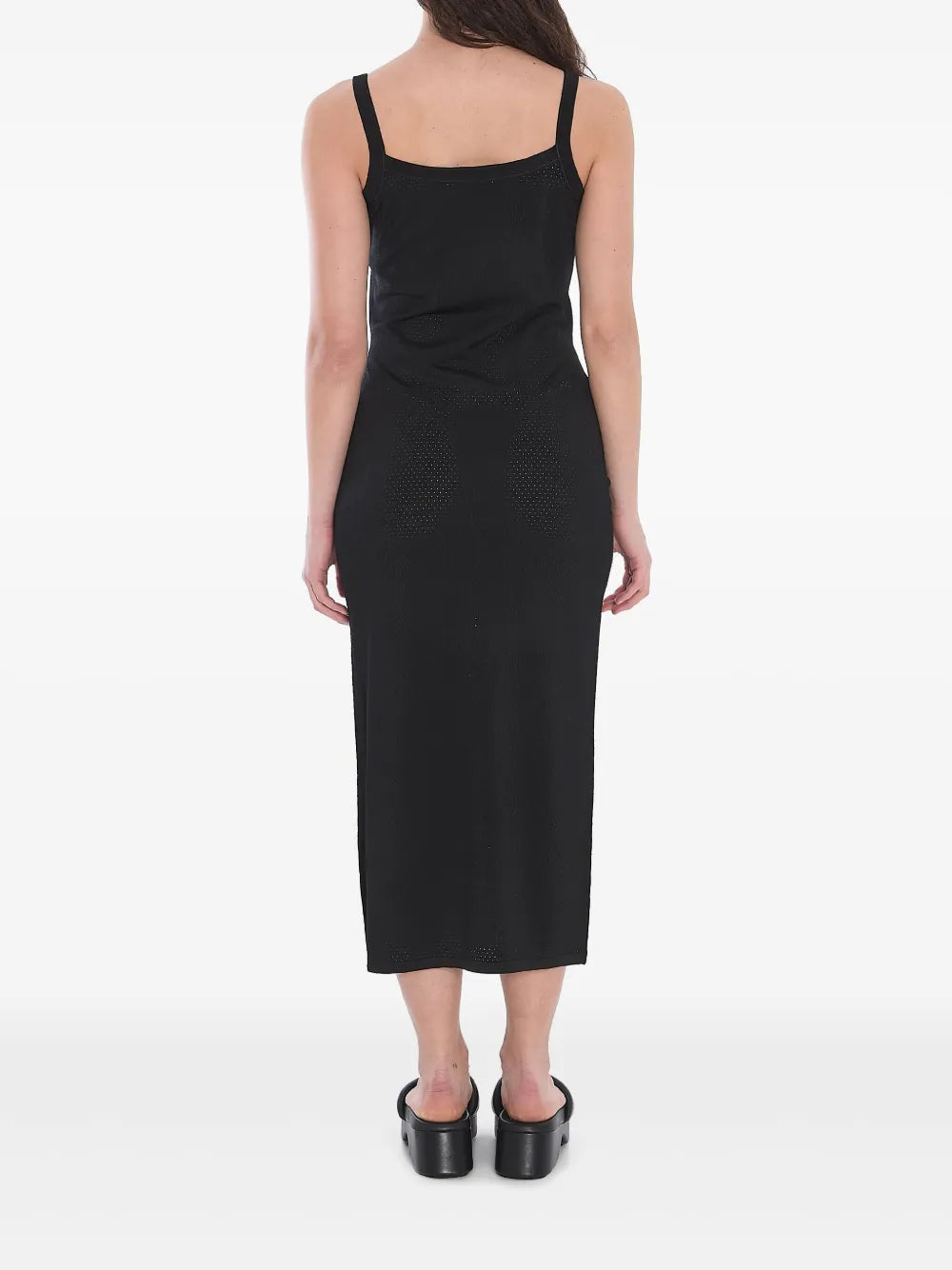 Alexander Wang Alexander Wang 3d-Logo Mesh Slip Dress