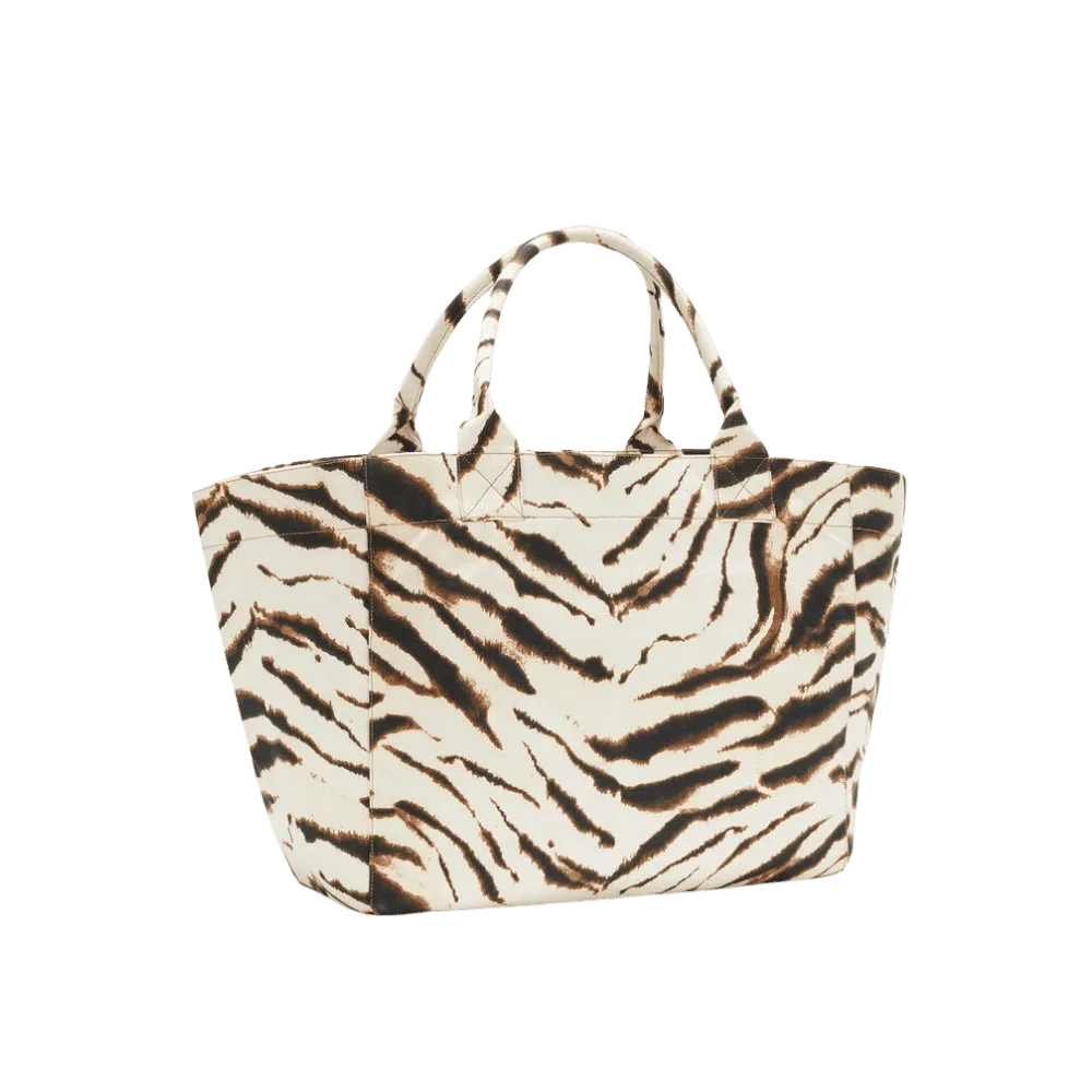 Ganni Tote XXL in Zebra