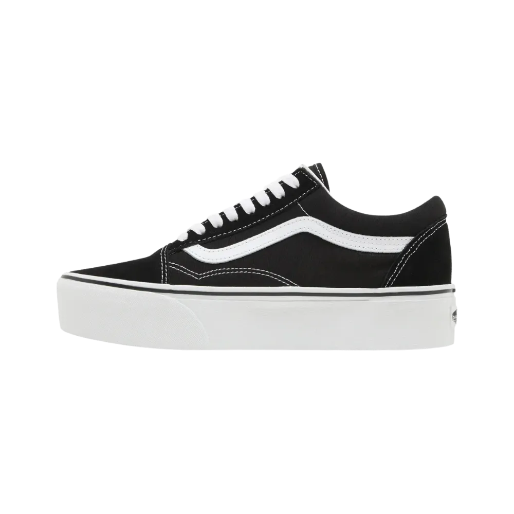 Vans Old Skool Platform Shoe Black And White