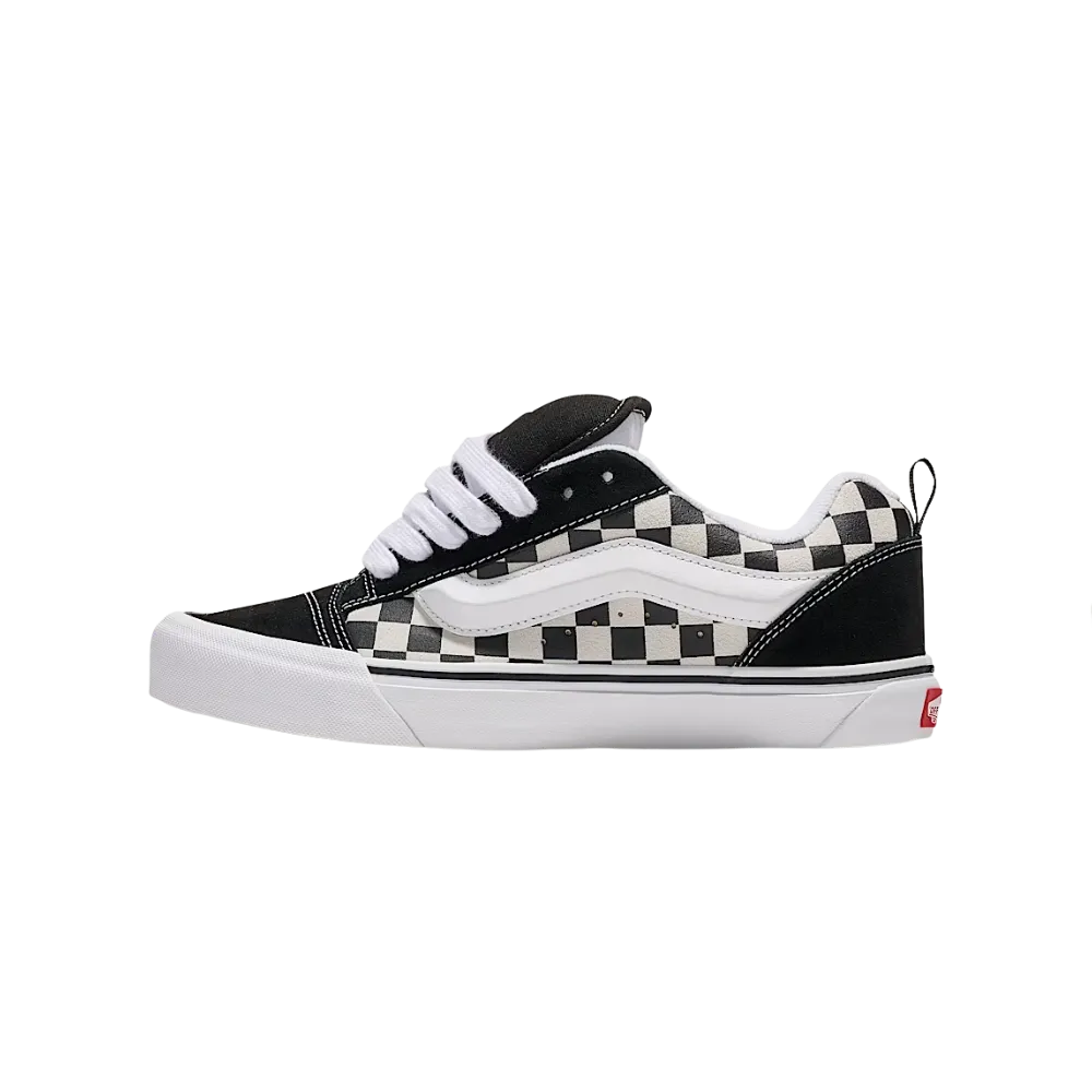 Vans Knu Skool Checkerboard Shoe Black And White