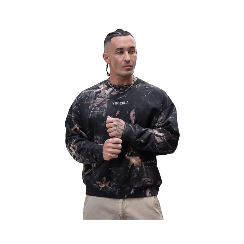 YoungLA Tree Camo Collection Crewnecks Black Tree Camo