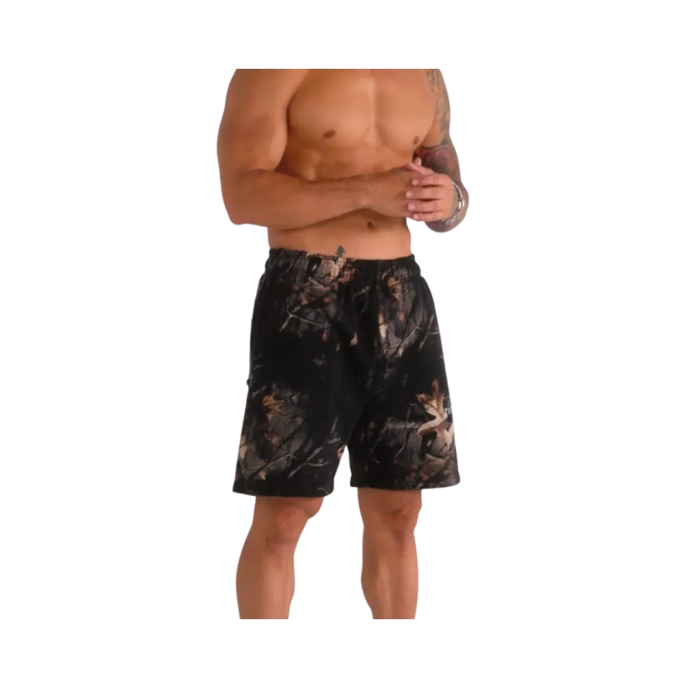 YoungLA Tree Camo Collection Shorts Black Tree Camo