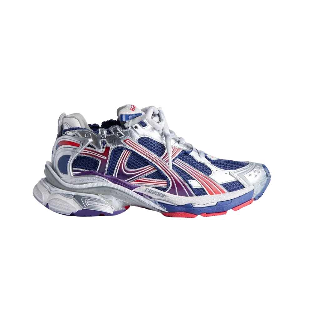 Balenciaga Runner Gradient Sneaker In Navy